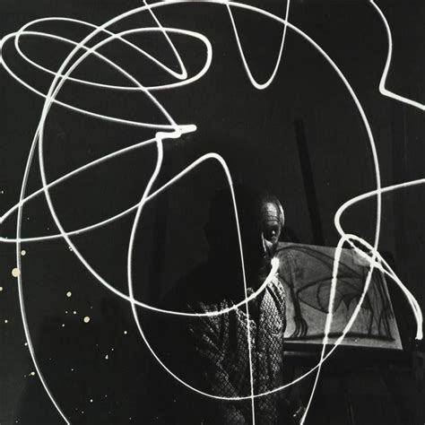 Pablo Picasso Painting With Light Gjon Mili Photography