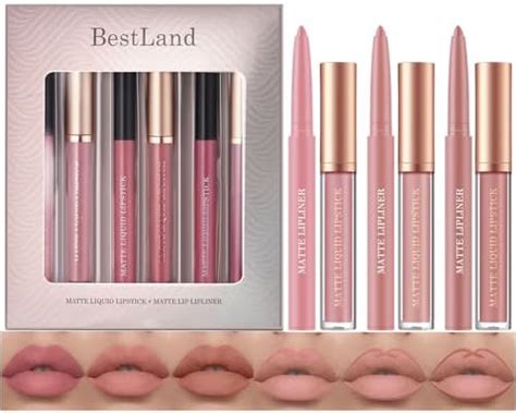 Amazon Bestland Juego De L Pices Labiales L Quidos Mate Y