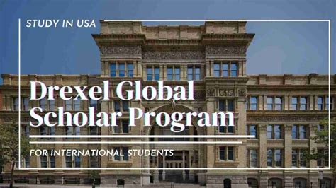 Study In Usa 2023 Drexel University Global Scholar Program For