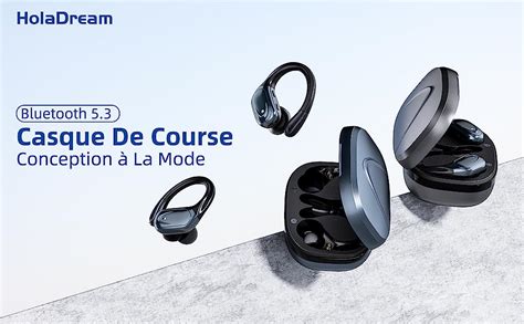 Écouteurs Bluetooth 5 3 sans Fil Sport HolaDream 2023 Nouvelle Édition