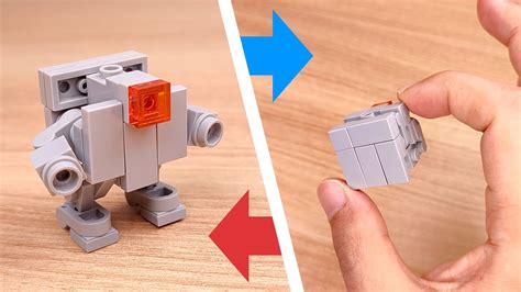 How To Build Lego Brick Mini Cube Transformer Robot Moc Cubiko Youtube