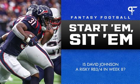 David Johnson Fantasy Start/Sit Advice for Week 8: A risky RB3/4?