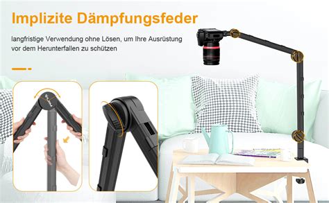 Mikrofon Arm VIJIM LS25 Professioneller Mikrofonständer Boom Arm mit