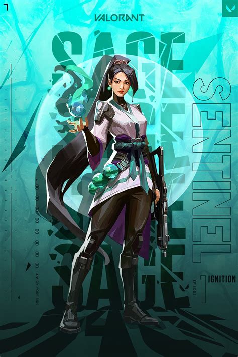 ArtStation - VALORANT Agent Covers - Sage