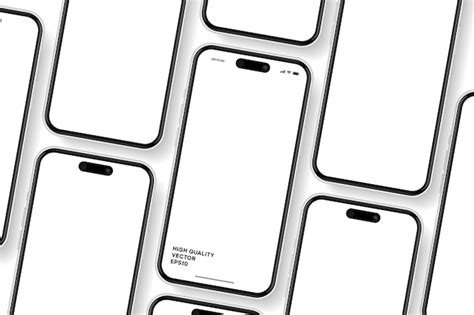 Smartphones Mockup Vektoren Und Illustrationen Zum Kostenlosen