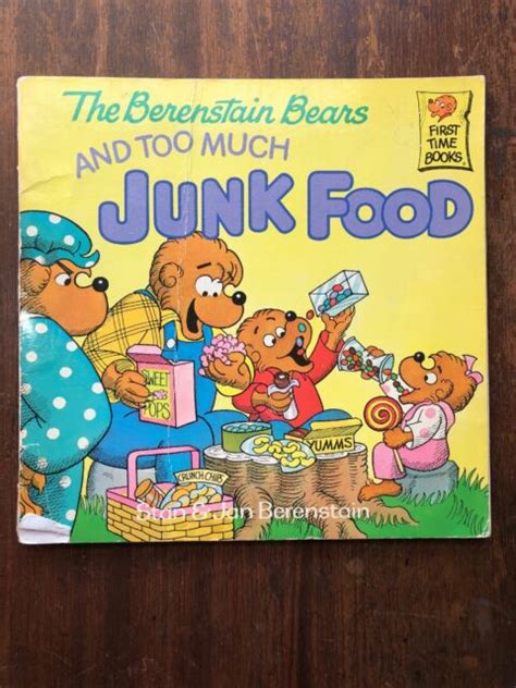 1985 “the Berenstain Bears And Too Much Junk Food“ Paperback Book” J36 1 Ebay