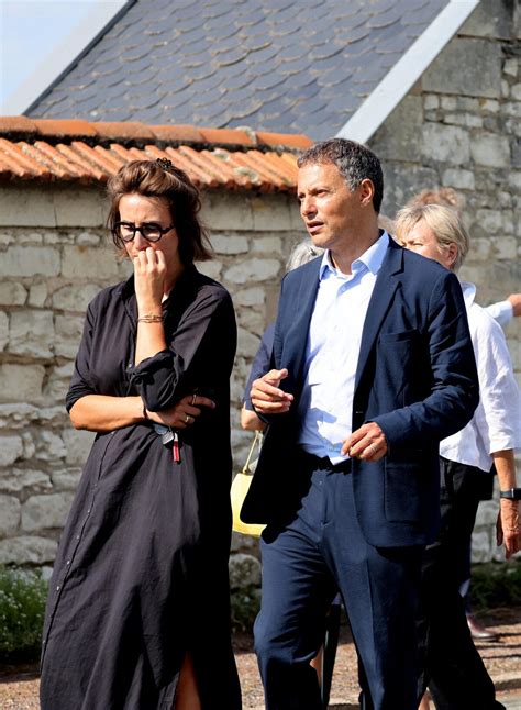 Photo Marc Olivier Fogiel aux obsèques civiles du journaliste Gérard