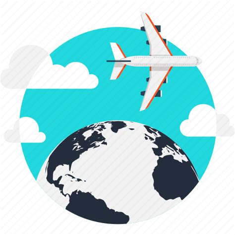 Airplane Business Global International Location Travel World Icon