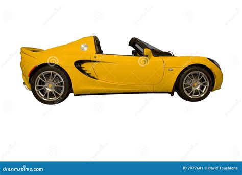 Carro De Esportes Amarelo Imagem De Stock Imagem De Lustrado