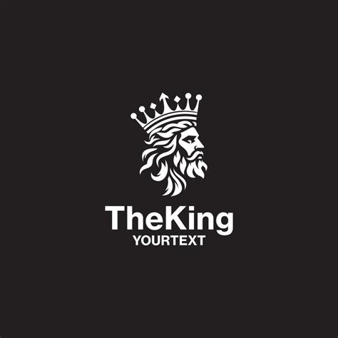 king logo design modern king logo king  crown  vector
