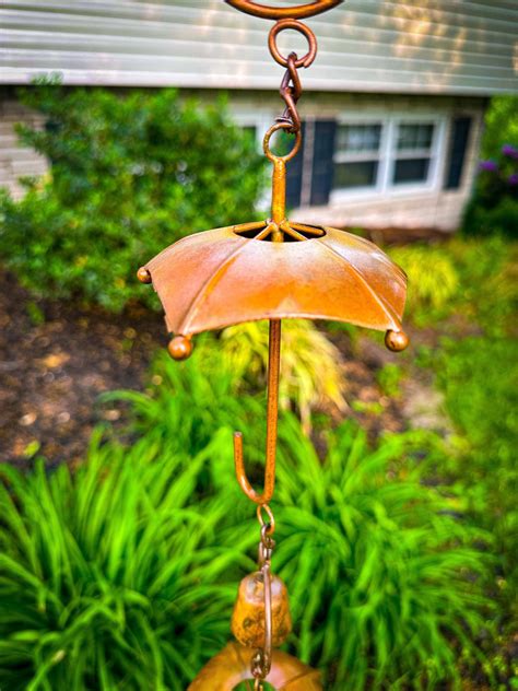 Flamed Umbrella Rain Chain