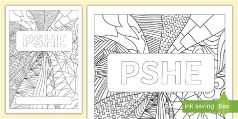 PSHE Mindfulness Colouring Book Cover Professor Feito