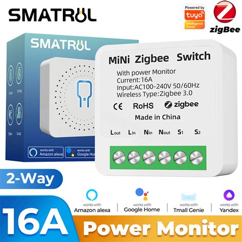 SMATRUL Tuya ZigBee 3 0 Smart Switch Light 16A Mini Automation Module