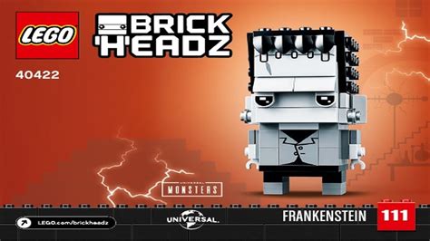 Lego Instructions Brickheadz 40422 Frankenstein Youtube