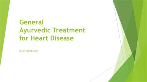 General Ayurvedic Treatment For Heart Disease