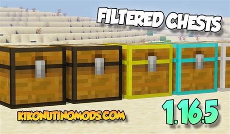 Filtered Chests Mod Para Minecraft 1165 【descargar】