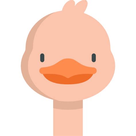 Ostrich Kawaii Flat Icon