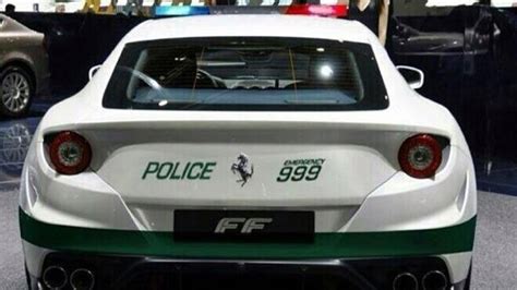 First An Aventador Now Dubai Police Enlist A Ferrari FF