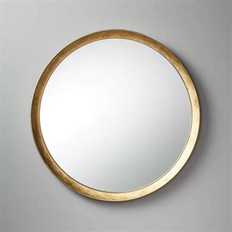 Barnyard Designs 30 Gold Framed Round Mirror Elegant Bathroom Vanity