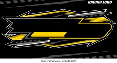 Outline Painted Racing Logo Isolated Black Stock Vector (Royalty Free ...