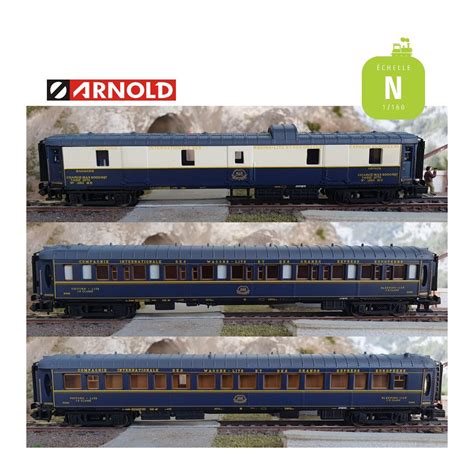 Coffret Flèche d Or 1 fourgon 2 wagons lits Lx CIWL Ep III N Arnold HN4403