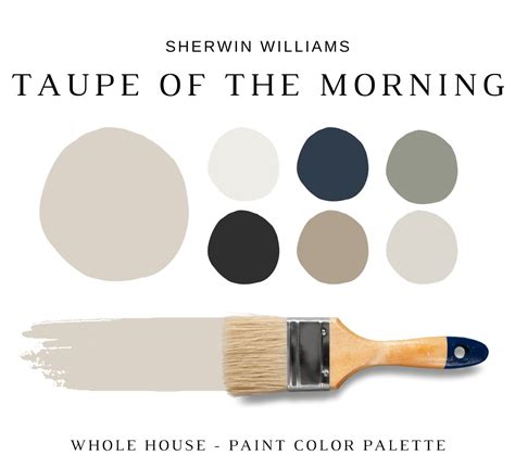 Sherwin Williams Taupe Of The Morning Color Palette Taupe Of The