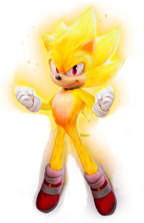 Movie Super Sonic Render Png Version 2 By Jawlessarrowmagnet58 On