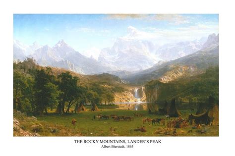 The Rocky Mountains Lander S Peak By Albert Bierstadt X Inch