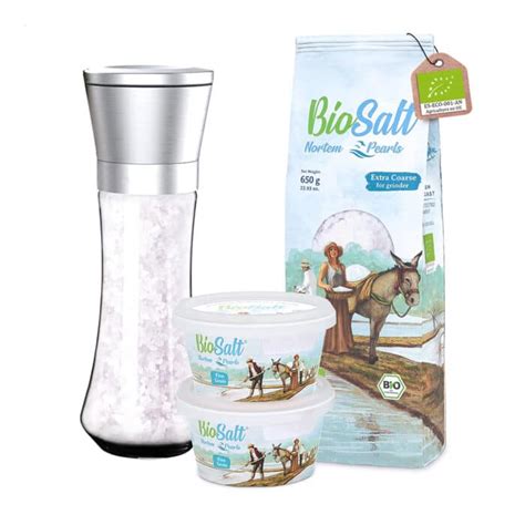 Sal Virgen Natural Pack Ahorro Con Molinillo BioSalt