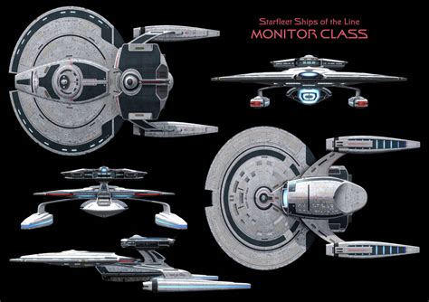 Monitor Class Starship High Resolution By Enethrin On Deviantart