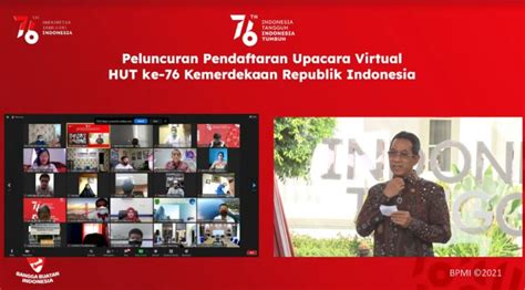 Dibuka Hari Ini Pendaftar Pertama Upacara Virtual Hut Ke Ri