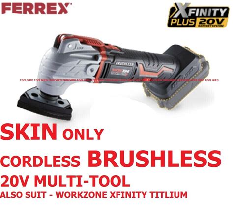 Ferrex Cordless Brushless 20v Multitool Skin Grelly België