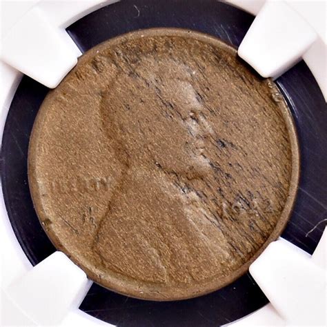 1922 No D Strong Reverse Lincoln Wheat Cent NGC Fine Dtls Damaged