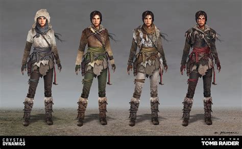 Rise Of The Tomb Raider Lara Dlc Outfits By Brandon Russell In 2022