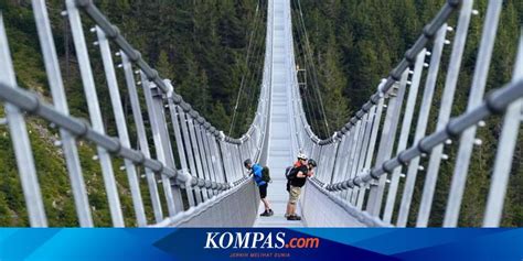 Jembatan Gantung Pejalan Kaki Terpanjang Di Dunia Dibuka Di Ceko