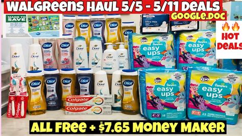 Walgreens Couponing Haul Deals All Free Money Maker