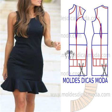 MOLDE DE VESTIDO 172 Moldes Dicas Moda Bloglovin