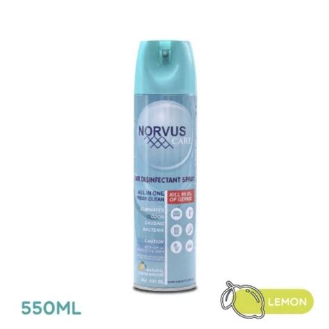 Jual Norvus Air Disinfectant Spray Lemon 550ml Shopee Indonesia