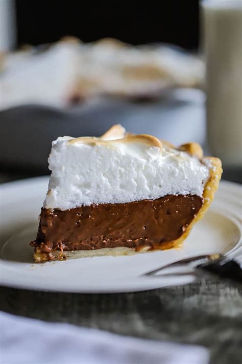 Homemade Chocolate Meringue Pie How To Feed A Loon