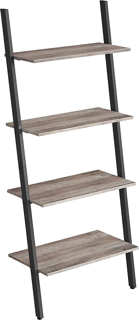 Amazon Vasagle Alinru Ladder Shelf Tier Bookshelf Storage Rack