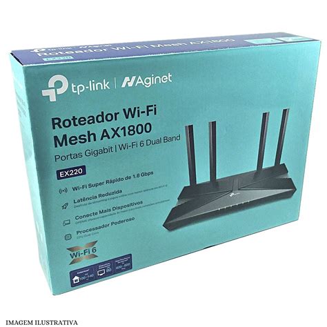 Roteador Mesh Ax Ex Wifi Tp Link Ed Cabos