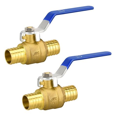 Pcs Pex Full Port Shut Off Ball Valve Quarter Turn Of Brass Water