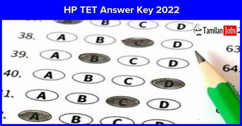 Hp Tet Answer Key Pdf Check Teachers Eligibility Test Exam Keys