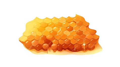 Premium Photo | Honey comb cartoon vector icon illustration food nature icon concept isolated ...