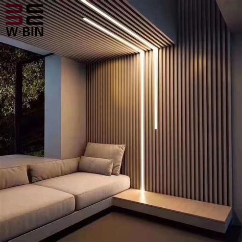 Wangbin 3D Wall Panel WPC Louver WPC Wall Panel Wall Cladding