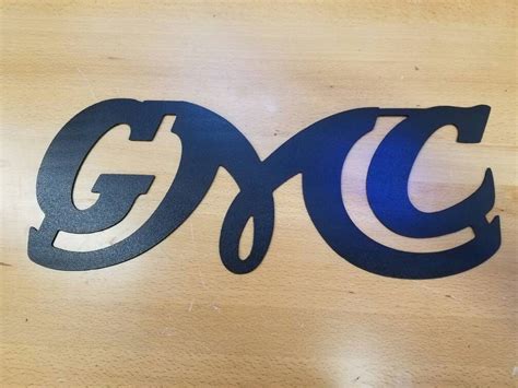 Old school GMC logo metal wall art plasma cut decor | Etsy