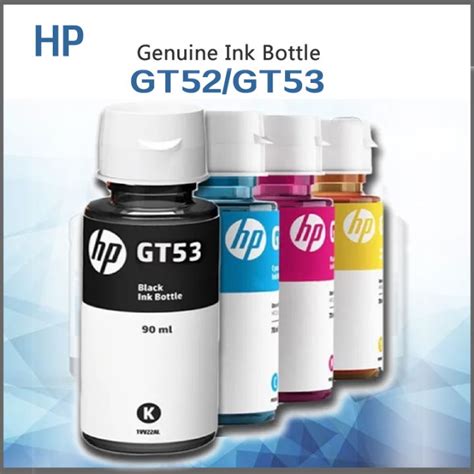 Hp Original Ink Gt Gt Black Gt Cmy Set Of Units Ink Bottle