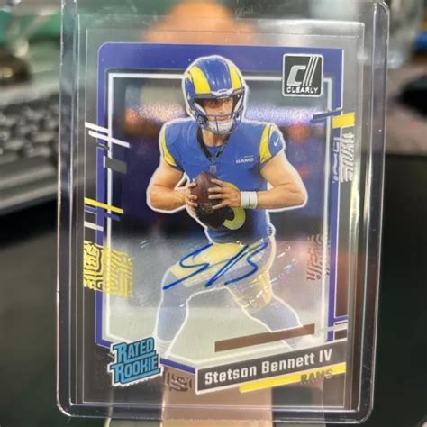 2023 CLAIREMENT CLASSÉ Donruss autographe recrue stetson Bennett iv 83