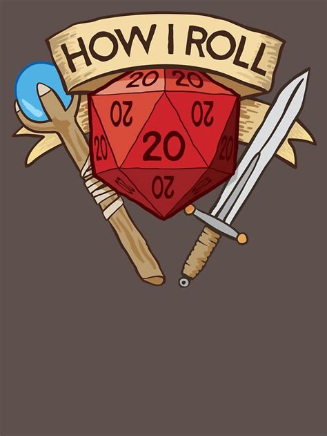 How I Roll D20 Dungeons And Dragons Dice Rpg By Carlhuber Dungeons And Dragons Art Simple