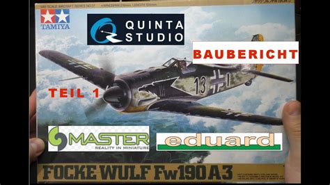 Focke Wulf Fw 190 A3 Tamiya 148 Baubericht Teil 1 Youtube